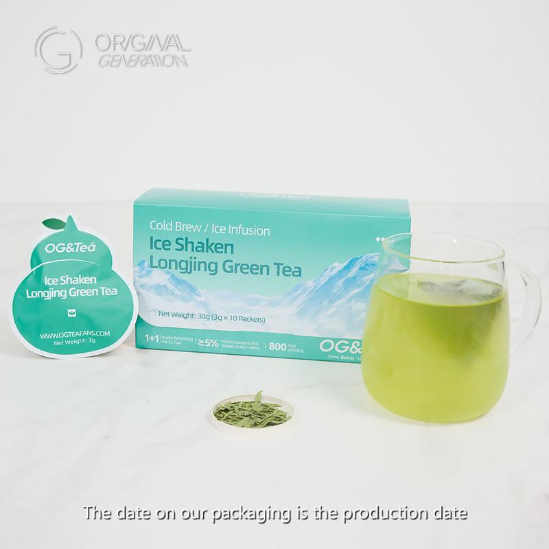Cold-brewed Iced Longjing Tea - Summer Green Tea, 1 Carton 30g (3g×10packs)