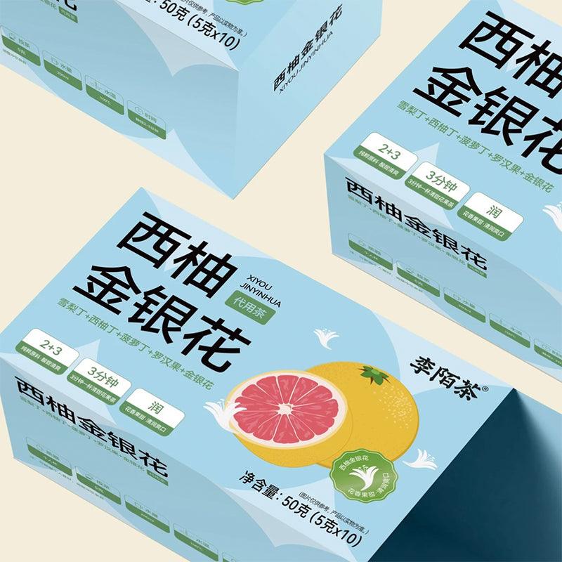 Grapefruit Honeysuckle ter Herbal Tea 50g(5gx10pcs)With High Quality Oolong Tea