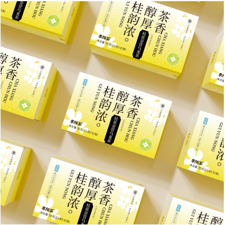 Detox Tea Osmanthus Gold Oolong Tea 35g - China Beverage - 10 Packs in Carton - 3.5g per Pack - Gui Hua Jin Xuan Tea - Organic Generation