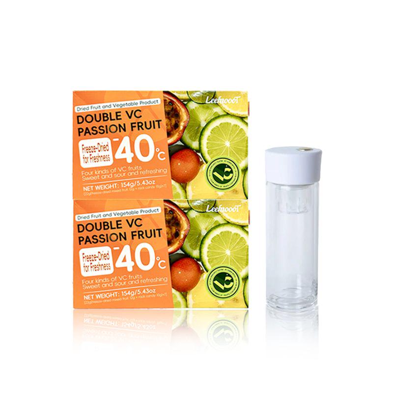 雙檸檬百香果茶凍乾百香果檸檬佐獨立包裝冰糖