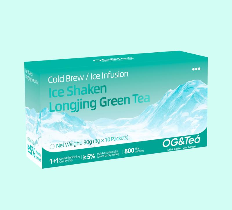 Cold-brewed Iced Longjing Tea - Summer Green Tea, 1 Carton 30g (3g×10packs)