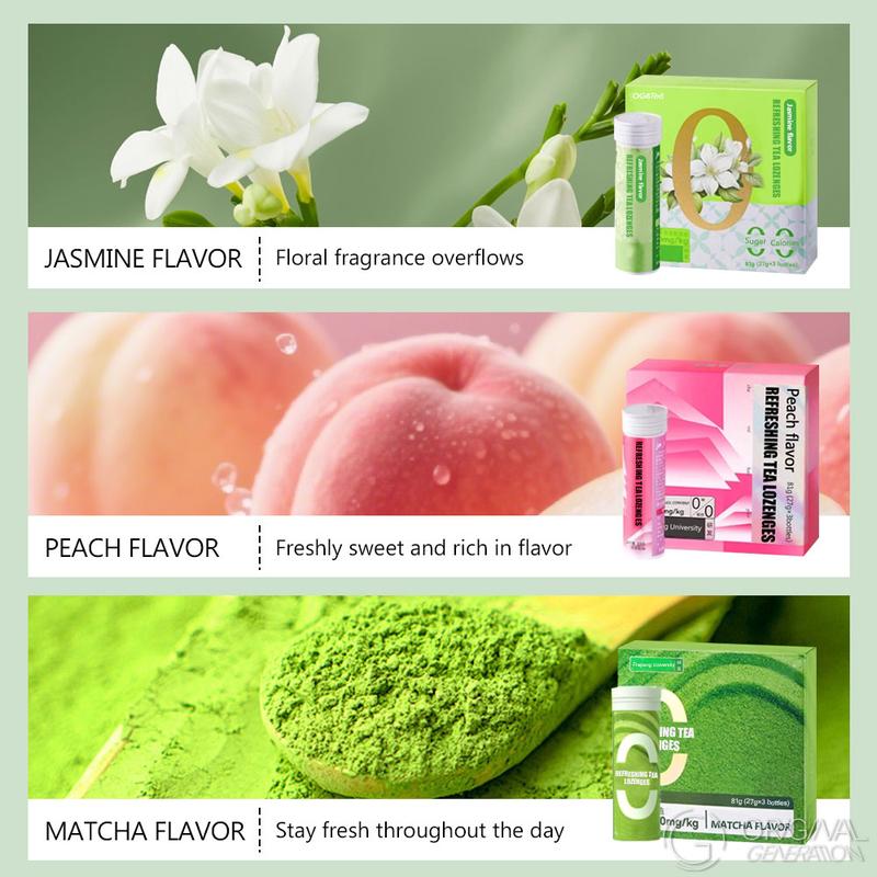 Jasmine  Refreshing Tea Lozenges (27g per bottle ,3 bottles in a carton ,81g for one carton)