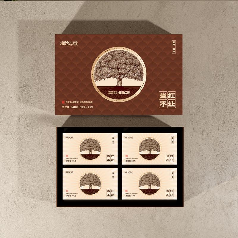 Unstoppable 100 Years Black Tea Yunnan BlackTea 240g(60g×4）Lapsang Souchong