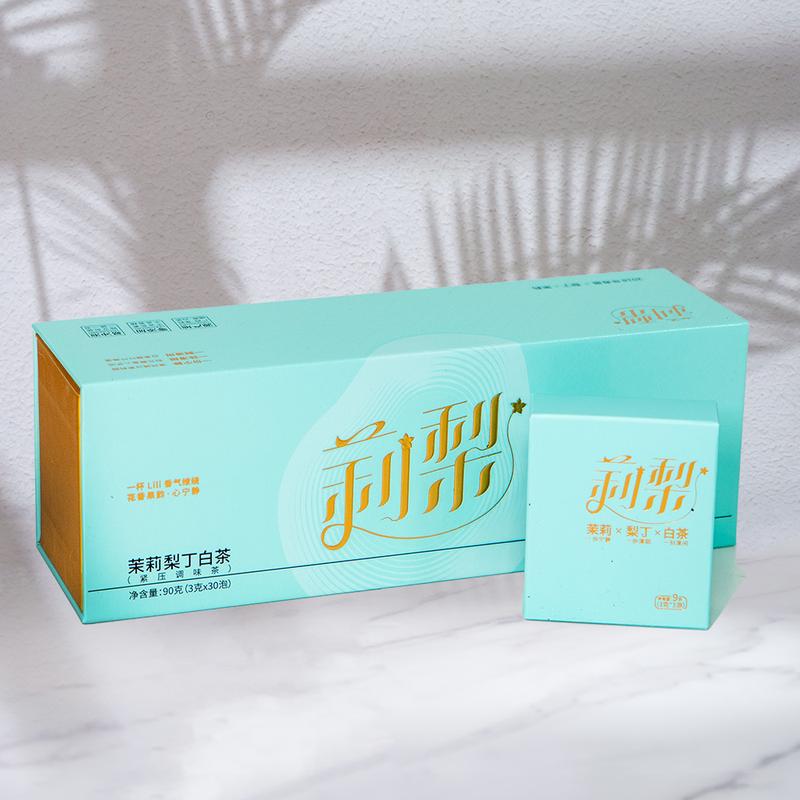 Jasmine Pear White Tea90g(3g×30pcs)Summer Jasmine Pear 2018 Shoumei White Tea One Tea Piece Is Enough For a Whole Day