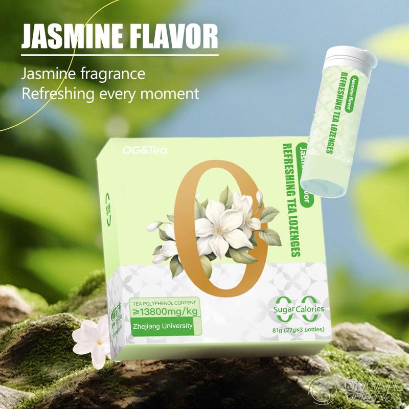 Jasmine  Refreshing Tea Lozenges (27g per bottle ,3 bottles in a carton ,81g for one carton)