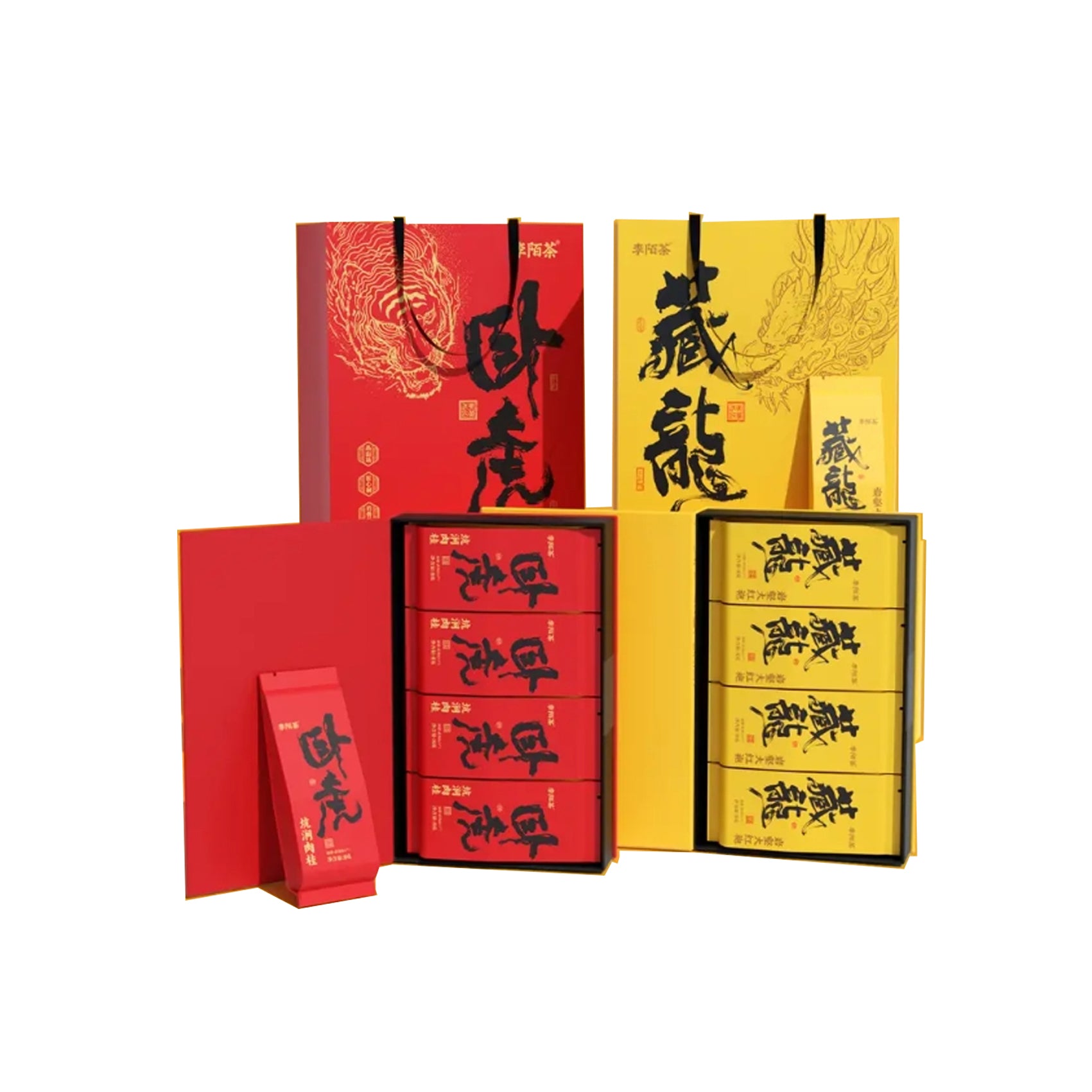 Crouching Tiger Hidden Dragon HighQuality Wuyi Cinnamon Da Hong PaoOolong Tea Set 512g(8gx64pcs)