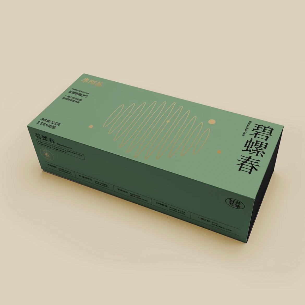 BiLuoChun Green Tea (120g 2.5gx48)Hlgh Quility Green Tea Gift Box 500gTea Hand Picked With 70000 Tea Leafs