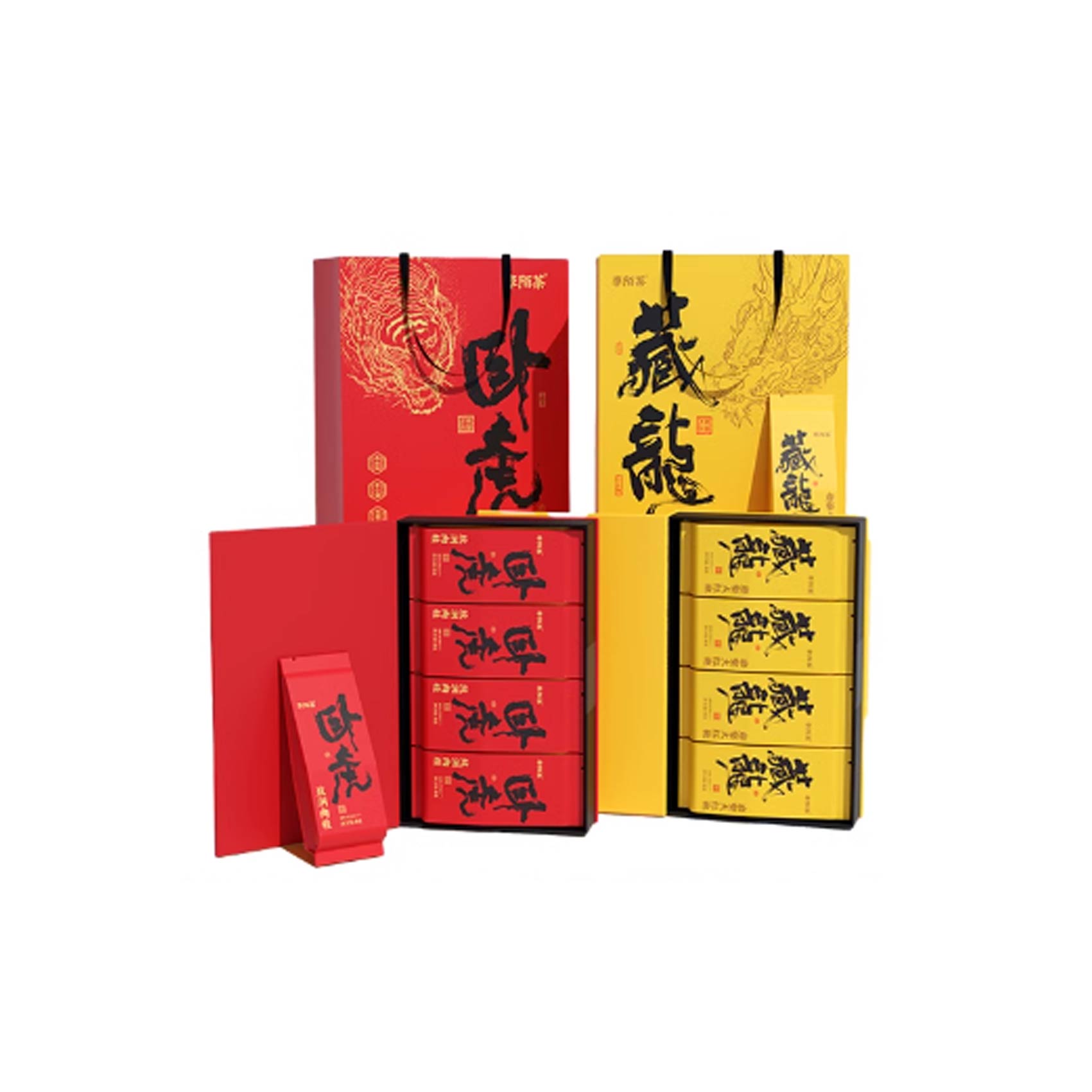 Crouching Tiger Hidden Dragon HighQuality Wuyi Cinnamon Da Hong PaoOolong Tea Set 512g(8gx64pcs)