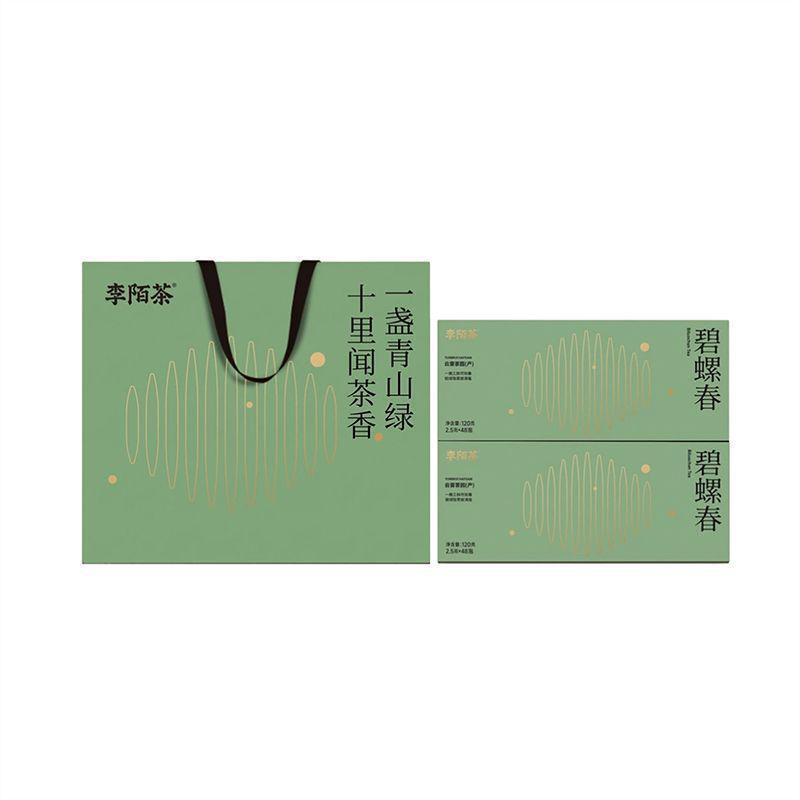 BiLuoChun Green Tea (120g 2.5gx48)Hlgh Quility Green Tea Gift Box 500gTea Hand Picked With 70000 Tea Leafs